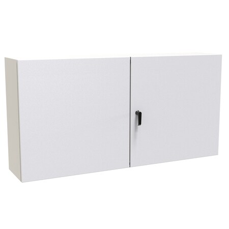 Hammond 3 Point Latch with Keyed Handle Electrical Enclosures, 30 in H, 12 in D, 60 in W, NEMA 12, Steel EN4TD306012LG